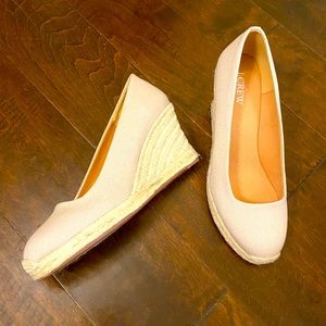J. Crew Canvas Espadrille Wedges